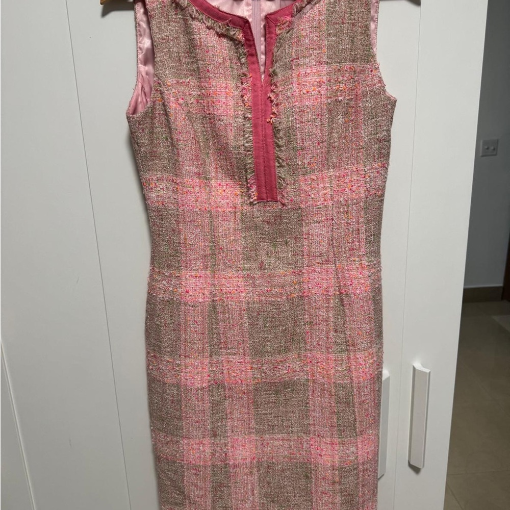 Brooks Brothers Pink Tweed Dress, Skirt & Jacket Set - Sizes 6 & 8 - Picture 11 of 13